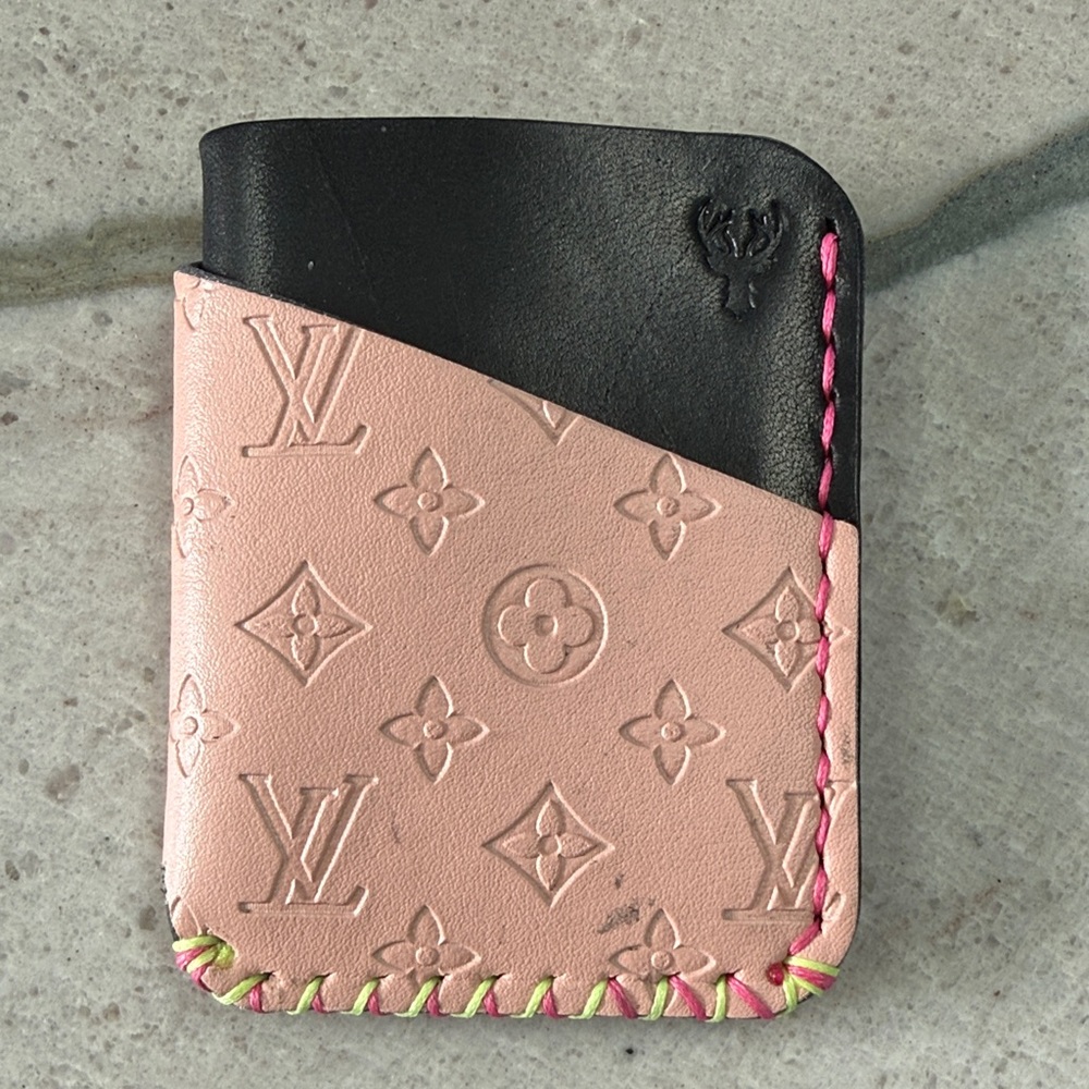 Repurposed LV Card Holder Wallet